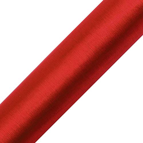 eventkauf Organza Rolle 9m x 36 cm Tischläufer Dekostoff (Rot)