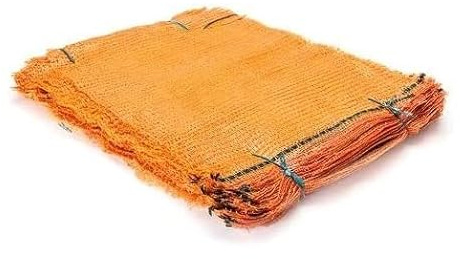 Jehaplast 100 Stück Raschelsäcke, wiederverwendbar, Schweißen mit Reißverschluss, Papier, Orange, Kartoffelsack, Gemüsesack, Zwiebelsack, alle Größen (ca. 41 x 63 cm für 12,5 kg)