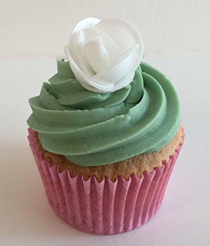 12 White Roses- Beautiful Edible 3D Wafer Cake Decorations