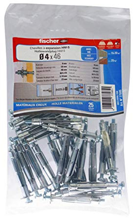 Fischer 77585 Nägel, Schrauben und Befestigungen, Grau, 4 x 46
