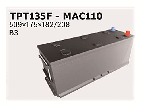 Tab Polar Truck Tr13M Batterie Poids Lourds, Travaux Publics, Agricoles, 12 V 135Ah 850 Amps (En)