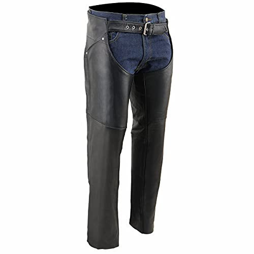 Milwaukee Leather Donna Ml1173-m-black ML1173 Classic Black Hip Chaps, Nero, M EU