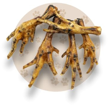 Warnick's Hundesnack Hühnerfüße getrocknet - 3 kg (3 x 1 kg) | Naturkausnack für Hunde aus 100% Huhn - Ideal auch für kleine Hunde - Schonend getrocknet ohne Zusätze - Zahnpflege
