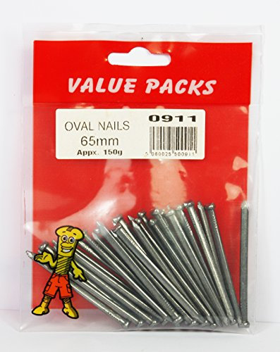 2.5 inch DIY Nails, Oval Nails 65 mm 150g Pack GREAT FOR YOUR DIY JOBS