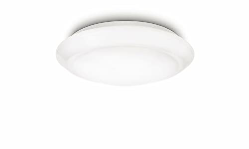 Philips MyLiving Cinnabar plafón LED, luz blanca cálida 2700K, 6W, blanco