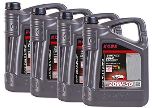20 Liter ROWE Motoröl Öl VINTAGE Mild Legiert SAE 20W50 Oldtimer Mehrbereichs-Öl