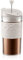 BODUM Travel French Press Coffee Maker Set with Extra Lid, Vacuum, 0.35 L/12 oz, White