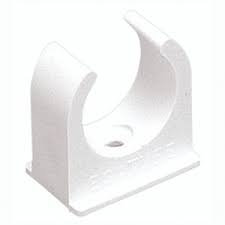 50 X 20mm White Pvc U Clip Conduit Push In Saddle