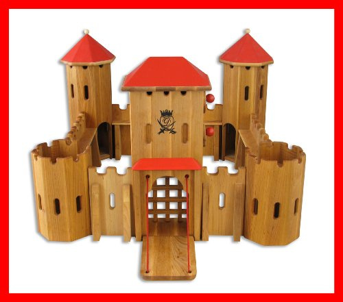 931 0240 Ritterburg aus Holz Burg Fa. Drewart ökologisches Holzspielzeug