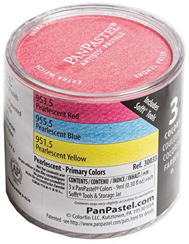 Colorfin PanPastel Ultra Soft Artist Pastel Set 9ml 3 kg-Pearlescent-Primary