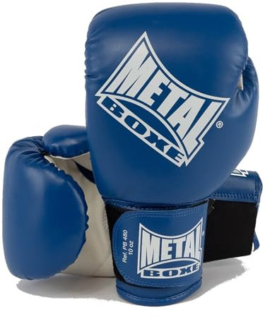 METAL BOXE Gants de Boxe Initiation Bleu 06 oz