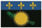 U24 Aufnäher Guadeloupe Fahne Flagge Aufbügler Patch 9 x 6 cm