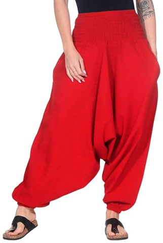 Kunst und Magie Unisex Orientalische Haremshose Pluderhose Pumphose