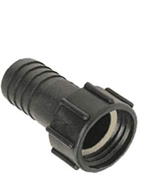 Pisces 25mm barb to 1'' (in) female BSP hosetail for Pond and Garden Hose - Hose Tubing Adaptor for Easy Connection to Hosepipe