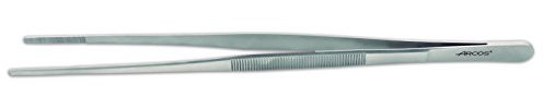 ARCOS Pinzas para Emplatar 300mm en Acero Inoxidable. Utensilio de Cocina Profesional para Presentación de Platos. Gadget Chef. Color Plata