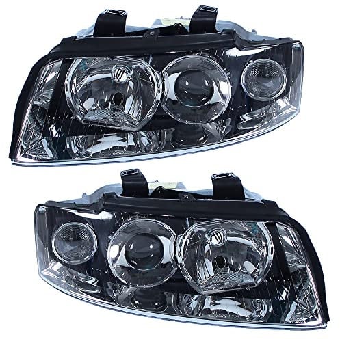 BESTPRICE 2x Hauptscheinwerfer vorne links + rechts H7 Frontscheinwerfer, Kompatibel mit AUDI A4 B6 (8E2), A4 B6 Avant (8E5)