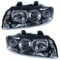 BESTPRICE 2x Hauptscheinwerfer vorne links + rechts H7 Frontscheinwerfer, Kompatibel mit AUDI A4 B6 (8E2), A4 B6 Avant (8E5)