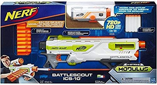 NERF Hasbro B1756EU4 - N-Strike Elite Modulus BattleScout ICS-10 Blaster, Spielzeugblaster