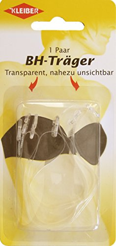 Kleiber PVC Einstellbare, unsichtbare BH-Träger, transparent