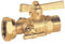 Vanne a sphere laiton 643 Male a ecrou tournant avec purge - Passage integral - Filetage 20 / 27