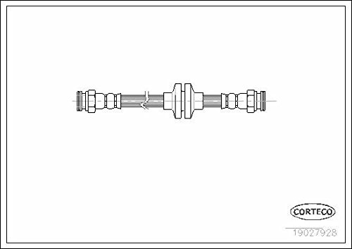 Corteco 19027928 Bremsschlauch hinten