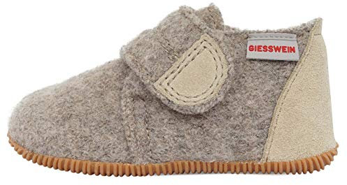 Giesswein Unisex Kinder Oberstaufen Ungefüttert Hausschuhe, Natur 26818 EU