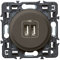 LEGRAND - Prise USB Double Céliane - 2 Ports USB-A 3A/15W - Recharge Tous Types d'Equipements Electroniques - Prêt à Installer - Graphite