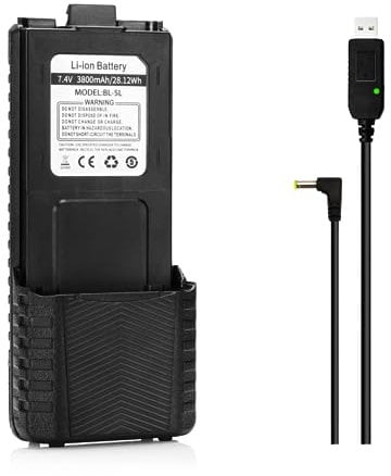 Baofeng BL-5 3800mAh Batteria di grande capacità per Baofeng UV-5R/UV/5RTP/UV-5R Plus Walkie Talkie Dual-band Radio