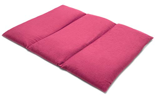 GIRAFFENLAND Kirschkernkissen groß 40x30cm - 3-Kammer - pink - Wärmekissen - Körnerkissen