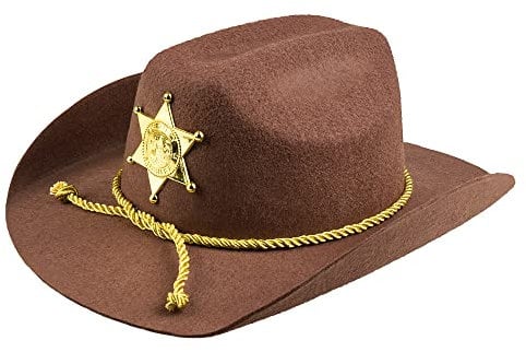 Boland 04388 - Hut Sheriff, Kopfbedeckung, Cowboy-Hut, Wilder Westen, Deputy, Kostüm, Karneval, Mottoparty