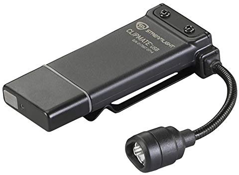 Streamlight 61125 Clipmate USB 70-Lumen Lampe à Pince Compacte et Rechargeable, Noir