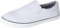 Generic Mens Slip on Canvas Summer Shoes, White, 7 UK