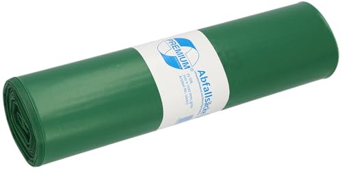 Müllsäcke DEISS PREMIUM grün, 60 my, 120 Liter