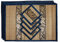 CCcollections Handgewebte Tischsets und Untersetzer aus Korbgeflecht Alternative zu Kunststoff hitzebeständig leicht zu reinigen perfekt für die Esstischdekoration (Mittel Marineblau)