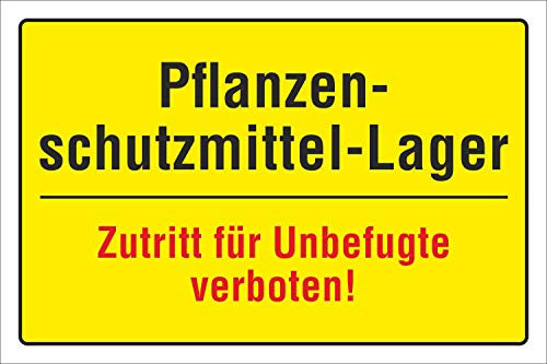 Schild Pflanzenschutzmittel Lager, Betreten verboten, 300 x 200 mm