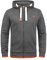 Solid SDBenjaminZip Herren Sweatjacke Kapuzenjacke Hoodie mit Kapuze Reißverschluss Kordelzug Baumwollmischung Regular fit, Größe:S, Farbe:Grey Melange (8236)