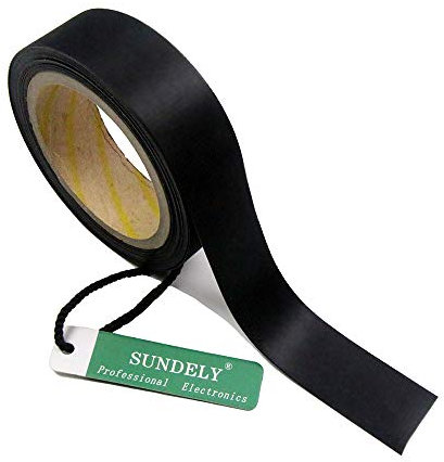 SUNDELY® Iron on Hot Melt Seam Sealing Repair Adhesive Fusible Tape Roll 3 Layer for Waterproof Fabrics Sportswear Ski Snow Gear Raincoat Outdoor Jacket Pants (0.8 X 16' /20mm X 5m, Black)
