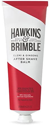Hawkins & Brimble After Shave Balsam für Männer 125 ml - Feuchtigkeitsspendender männlicher Hautschutz | Post Shave Cream/Lotion