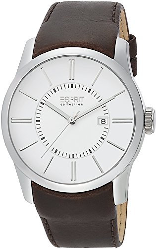 Esprit Collection Herren-Armbanduhr Eros Analog Quarz Leder