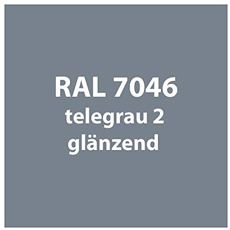 Streichlack Streich Lack Farbe 1K * Premium Qualität * 1 Liter (RAL 7046 tele-grau 2 glänzend)