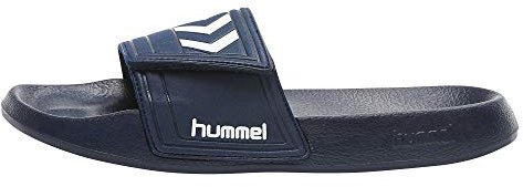 hummel Unisex-Erwachsene Larsen Slipper Velcro Dusch & Badeschuhe, Blau (Dress Blue/White), 45 EU