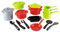 Jouets Ecoiffier - 991 - Sachet de casseroles pour enfants 100 % Chef - 19 pièces - Jeu d'imitation - Dès 18 mois - Fabriqué en France, Jaune