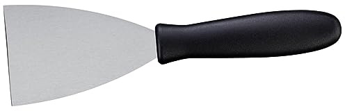 Contacto Edelstahl Spachtel ORION 8 cm mit schwarzem Polyamid-Griff