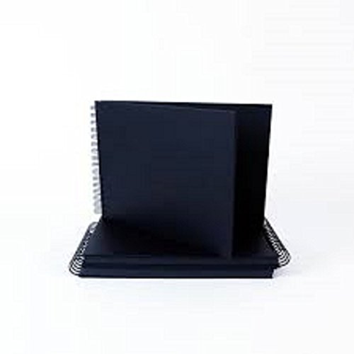 Seawhite New Black Card Ring Bound Craft Book/Photo Album A4 by Seawhite