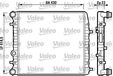Valeo Kühler, Motorkühlung 732863 | Kompatibel mit: SEAT CORDOBA, IBIZA III, SKODA FABIA I, FABIA I Combi, FABIA I Praktik, FABIA I Stufenheck, FABIA II