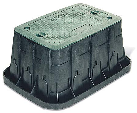 Rain Bird Super Jumbo Ventil Box mit rechteckig, Körper, Deckel und 2 Schlösser, grün