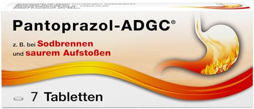 Pantoprazol-ADGC® - 7 Stück - gegen Sodbrennen, saures Aufstoßen - Mittel bei Magenübersäuerung - wirkt gegen stillen Reflux und Magenbrennen