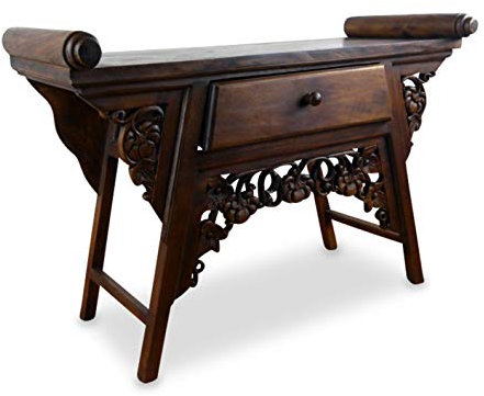 Asiatischer Massivholz Telefonschrank Kommode Sideboard (Handarbeit)