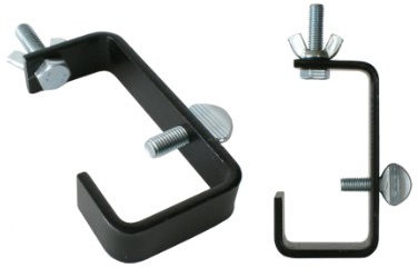 Lighting G Clamp Black Suitable For 50mm Bars, Supplied with Wing Nut Fixing