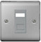 BG Electrical NBSRJ451 Nexus Metal Brushed Steel Single RJ45 Data Socket